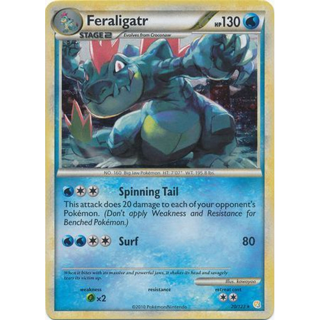 Feraligatr (20/123) (Cracked Ice Holo) [HeartGold & SoulSilver: Base Set]