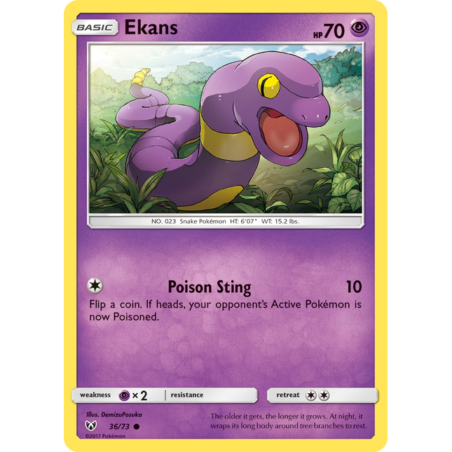 Ekans (36/73) [Sun & Moon: Shining Legends]