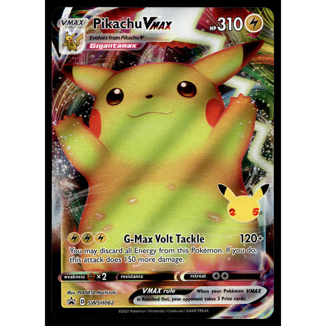 Pikachu Vmax - SWSH062 - NM - Full Art - Promo - Pokemon - A7-79