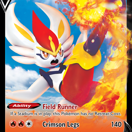 Cinderace V (SWSH015) (Jumbo Card) [Sword & Shield: Black Star Promos]