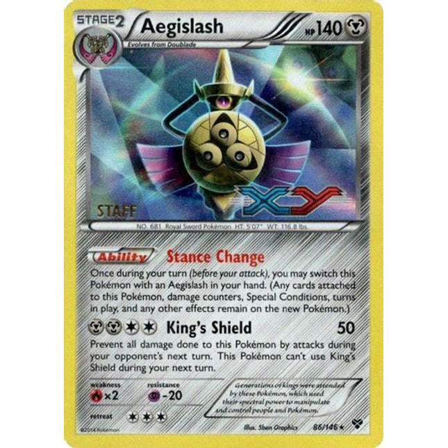 Aegislash (86) (Staff Prerelease Promo) [XY: Black Star Promos]