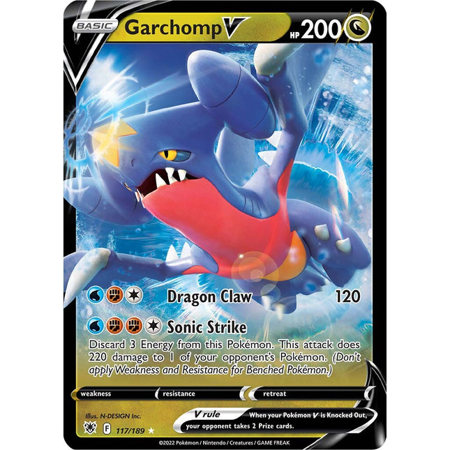 Garchomp V (117/189) [Sword & Shield: Astral Radiance]