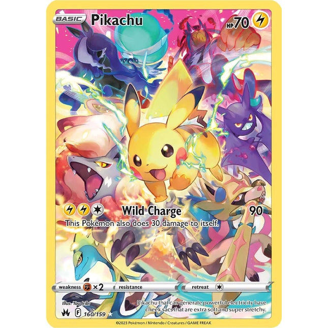 Pikachu (160/159) (Secret) [Sword & Shield: Crown Zenith]