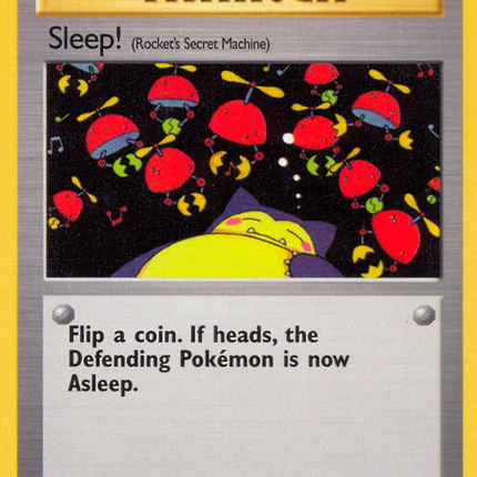 Sleep! (79/82) [Team Rocket 1st Edition]