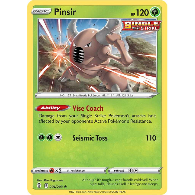 Pinsir (001/203) [Sword & Shield: Evolving Skies]