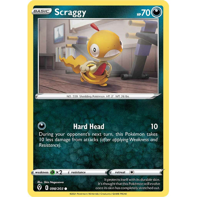 Scraggy (098/203) [Sword & Shield: Evolving Skies]