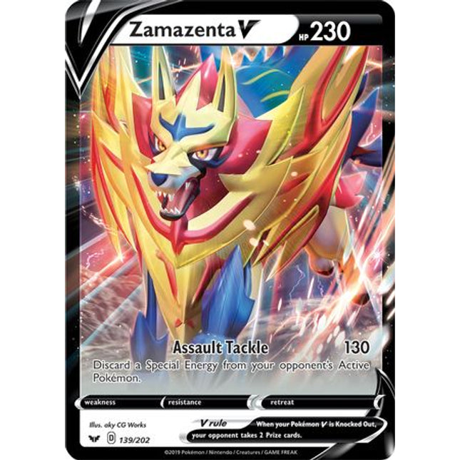 Zamazenta V (139/202) (Jumbo Card) [Sword & Shield: Base Set]