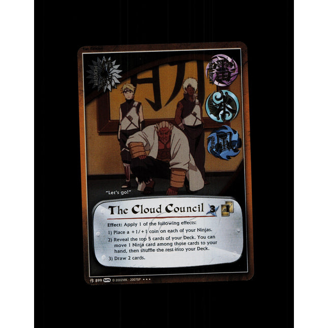 The Cloud Council - 899 - NM - 1st Edition Foil - S25 - Naruto CCG - D4-61