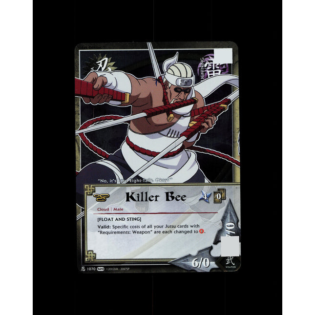Killer Bee - 1070 - NM - 1st Edition Foil - S20 - Naruto CCG - D3-109