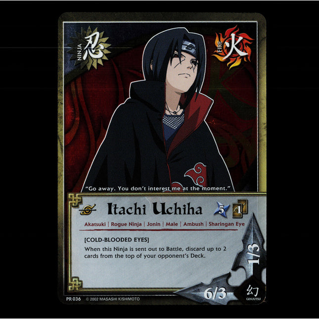 Itachi Uchiha - PR 036 - NM - Foil - Promo - Naruto CCG - E1-1