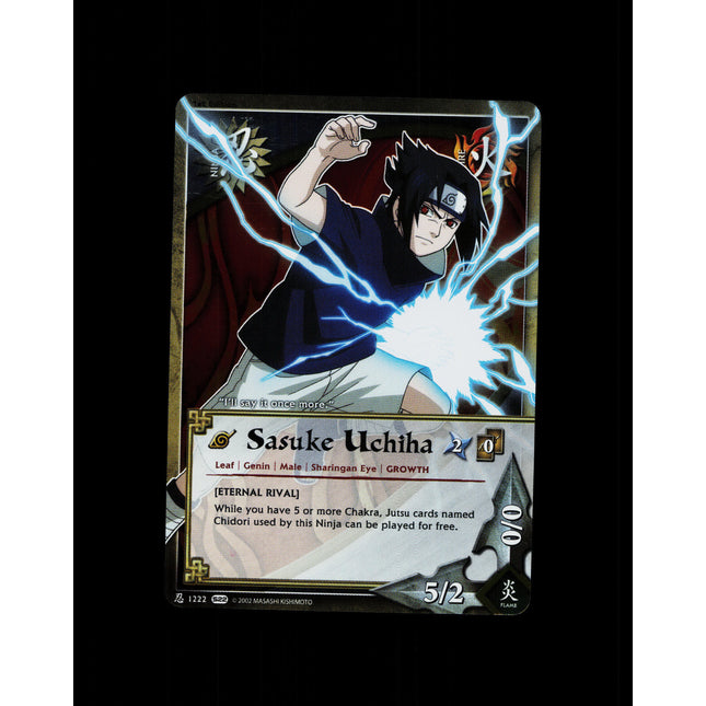 Sasuke Uchiha - 1222 - NM - 1st Edition Foil - S22 - Naruto CCG - D4-30