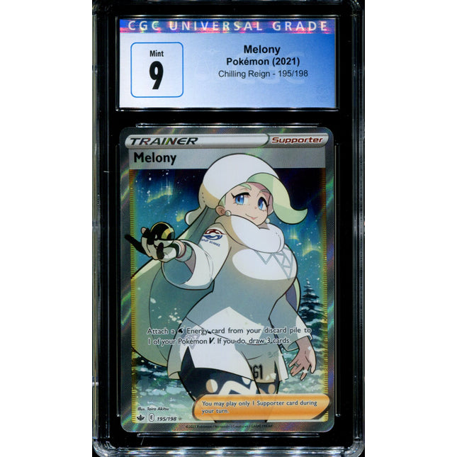 Melony - 195/198 - CGC 9 - Chilling Reign - Full Art - Pokemon - 91310