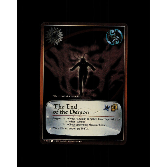 The End of the Demon - 052 - NM - 1st Edition - Foil - Naruto CCG - D4-231