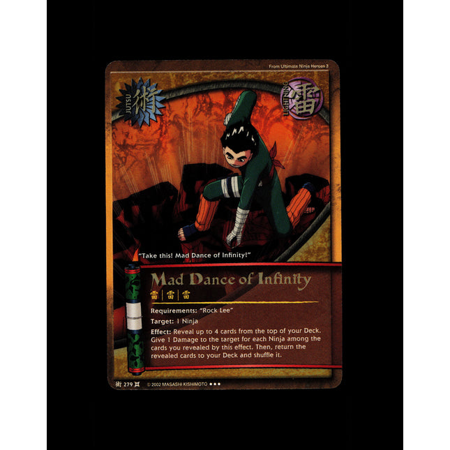 Mad Dance of Infinity - 279 - NM - Unlimited - Foil - Naruto CCG - E1-114