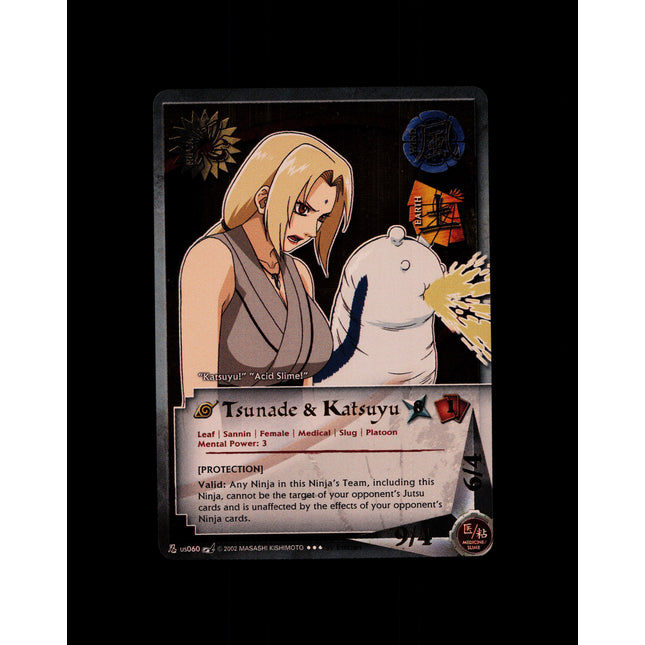 Tsunade & Katsuyu - us060 - NM - 1st Edition - Foil - Naruto CCG - D4-331
