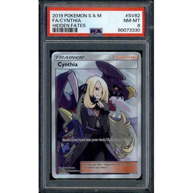Cynthia - SV82/SV94 - PSA 8 - Full Art - Hidden Fates - Pokemon - 73330