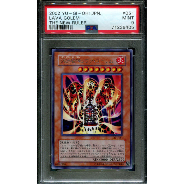 Lava Golem - 301-051 - PSA 9 - Secret Rare - New Ruler - Pokemon - 39405