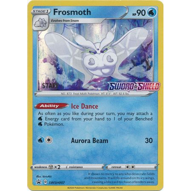 Frosmoth(Staff Prerelease Promo) (SWSH007) [Sword & Shield: Black Star Promos]