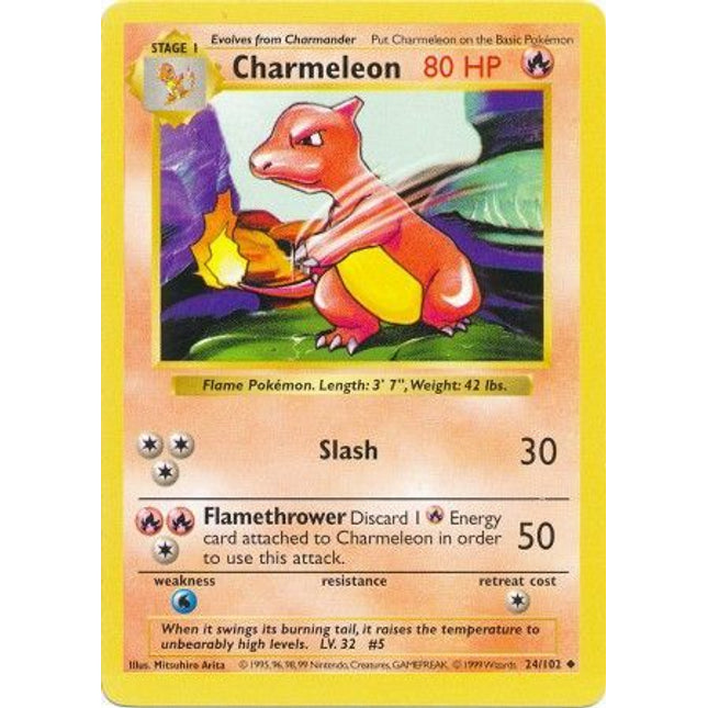 Charmeleon (24/102) [Base Set (Shadowless)]