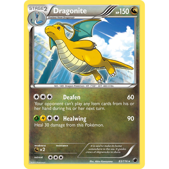 Dragonite (83/116) (Cosmos Holo) (Blister Exclusive) [Black & White: Plasma Freeze]