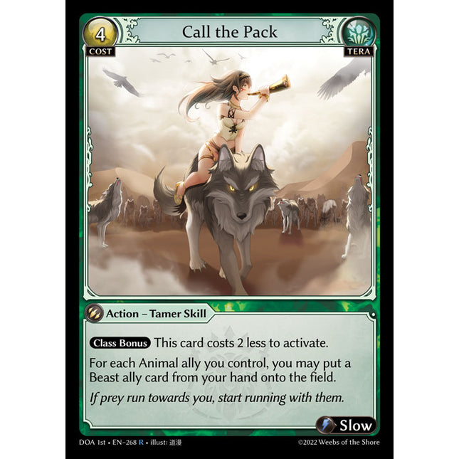 Call the Pack - DOA 1st EN-268 - Rare - Near Mint - Non-Foil - Grand Archive TCG
