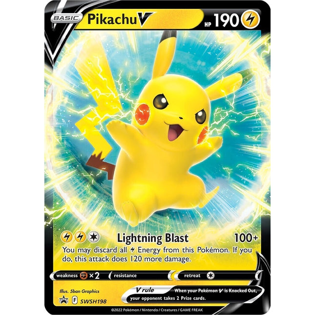 Pikachu V (SWSH198) (Jumbo Card) [Sword & Shield: Black Star Promos]