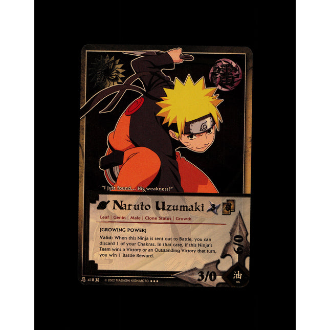 Naruto Uzumaki - 418 - NM - Unlimited - Foil - Naruto CCG - E1-94