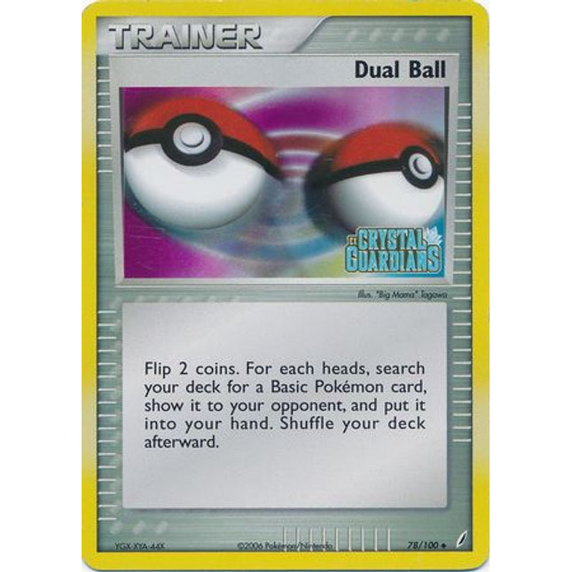 Dual Ball (78/100) (Stamped) [EX: Crystal Guardians]
