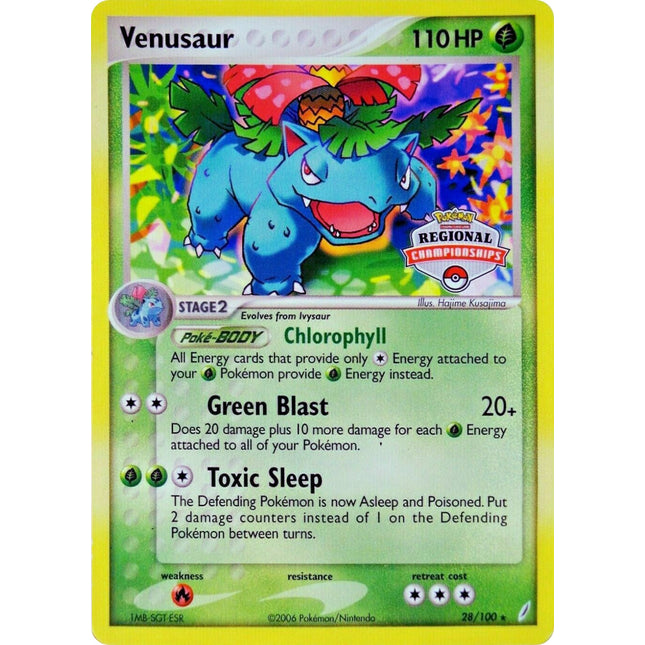 Venusaur (28/100) (Regional Championship Promo) [EX: Crystal Guardians]