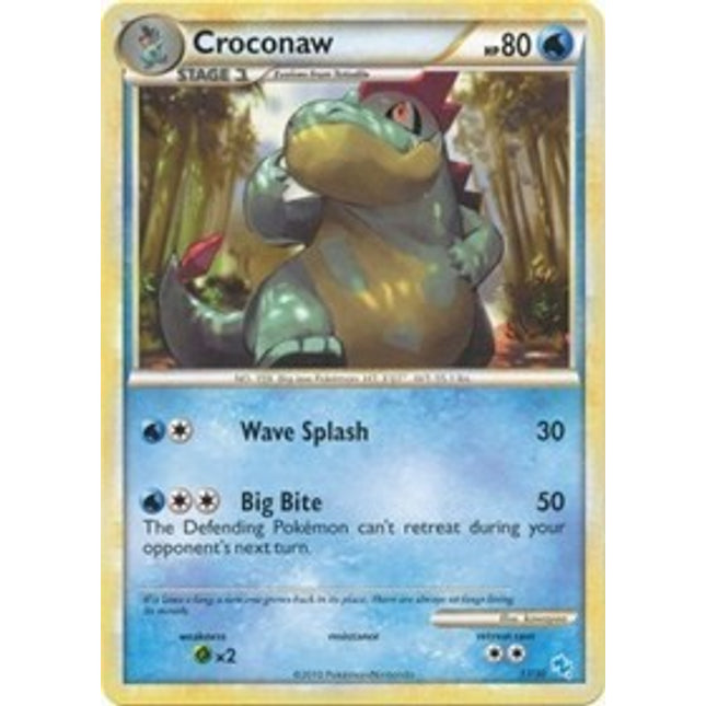Croconaw (13/30) [HeartGold & SoulSilver: Trainer Kit - Gyarados]
