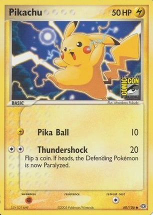 Pikachu (60/106) (2005 San Diego Comic Con) [Miscellaneous Cards & Products]