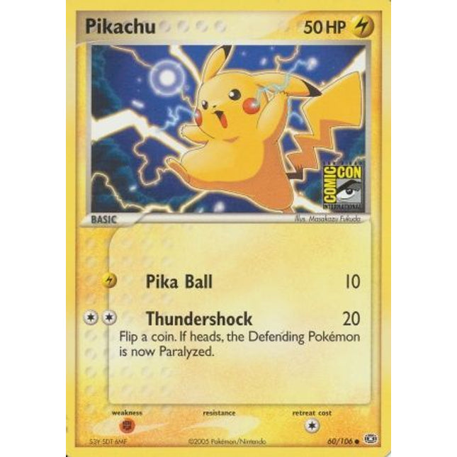 Pikachu (60/106) (2005 San Diego Comic Con) [Miscellaneous Cards & Products]