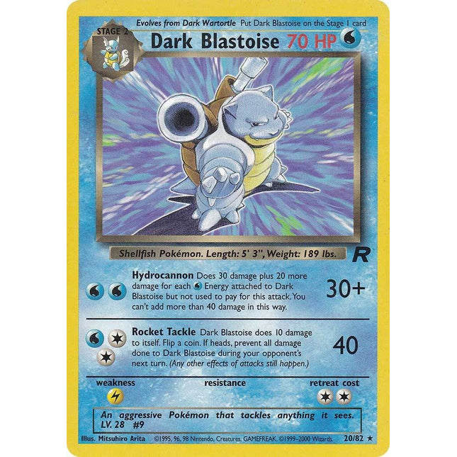Dark Blastoise (20/82) [Team Rocket]