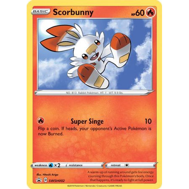 Scorbunny (SWSH002) [Sword & Shield: Black Star Promos]