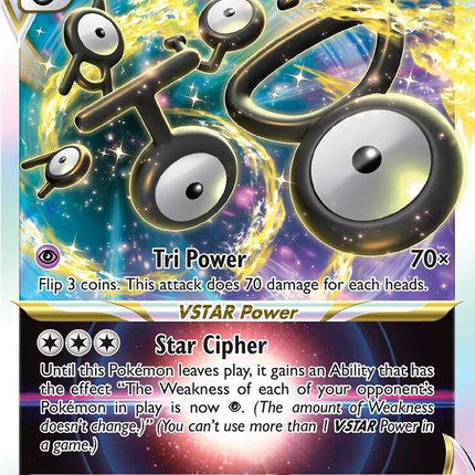 Unown VSTAR (066/195) [Sword & Shield: Silver Tempest]