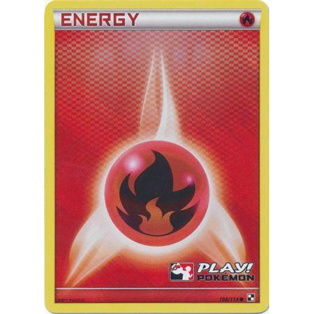 Fire Energy (106/114) (Play Pokemon Promo) [Black & White: Base Set]