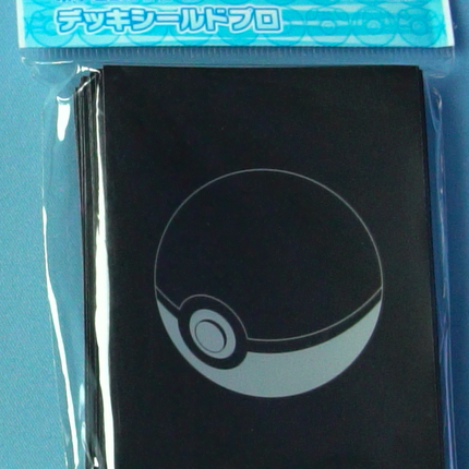 Pokeball Black Background Sleeves - Set of 64 Sleeves - Japanese - Pokemon Center