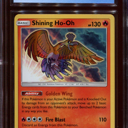 Shining Ho-oh - SM70 - CGC 9 Mint - Black Star Promo - Shining Legends - 68280