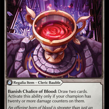 Chalice of Blood - DOA Alter EN-027 - x1 - Rare - Near Mint - Non-Foil - Grand Archive TCG