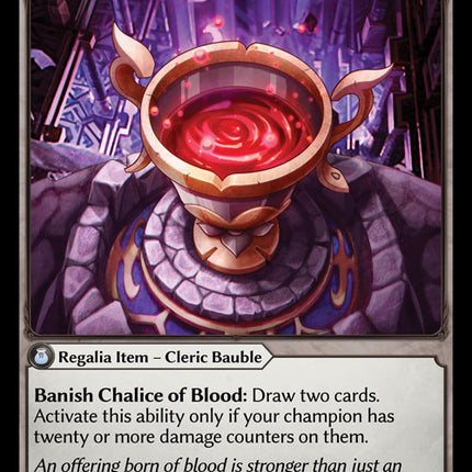 Chalice of Blood - DOA 1st EN-027 - Rare - Near Mint - Non-Foil - Grand Archive TCG