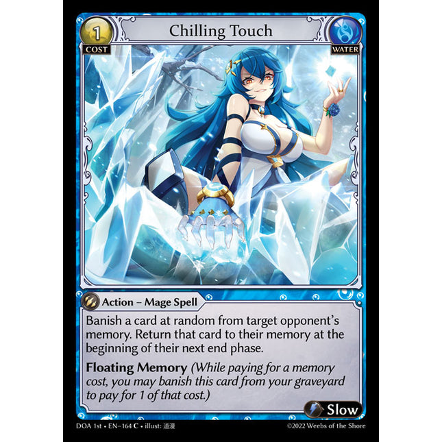 Chilling Touch - DOA 1st EN-164 - Common - Near Mint - Non-Foil - Grand Archive TCG