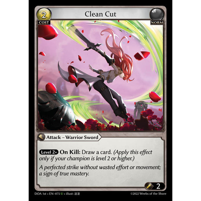 Clean Cut - DOA 1st EN-075 - Uncommon - Near Mint - Foil - Grand Archive TCG
