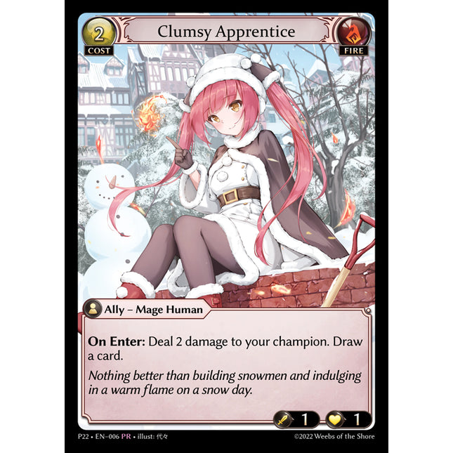 Clumsy Apprentice - P22-006 - Promo - Near Mint - Foil - Grand Archive TCG