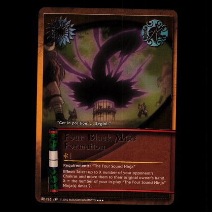 Four Black Mists Formation - 225 - NM - 1st Edition - Foil - Naruto CCG - D4-216