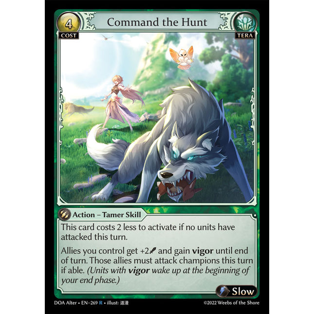 Command the Hunt - DOA Alter EN-269 - Rare - Near Mint - Foil - Grand Archive TCG