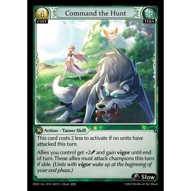 Command the Hunt - DOA 1st EN-269 - Rare - Near Mint - Non-Foil - Grand Archive TCG