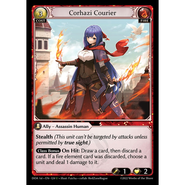 Corhazi Courier - DOA 1st EN-124 - Uncommon - Near Mint - Non-Foil - Grand Archive TCG