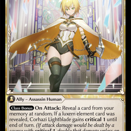 Corhazi Lightblade - DOA Alter EN-258 - Uncommon - Near Mint - Foil - Grand Archive TCG