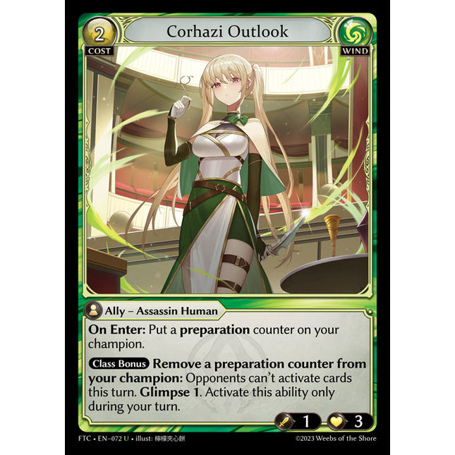 Corhazi Outlook - FTC EN-072 - x1 - UC - NM - Foil - Grand Archive TCG