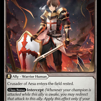 Crusader of Aesa - DOA Alter EN-079 - Common - Near Mint - Foil - Grand Archive TCG